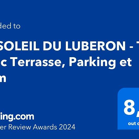 索格岛Le Soleil Du Luberon - T2 Avec Terrasse, Parking Et Clim公寓 外观 照片